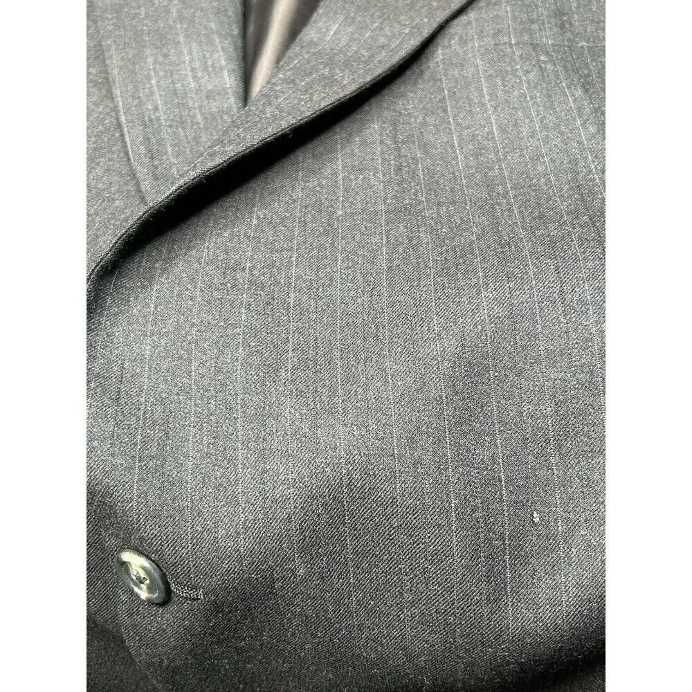 Vintage Burberrys Jacket Mens Wool Dark Gray Burberry Kutler Bros Suit Coat